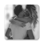 romantic kiss stickers android application logo